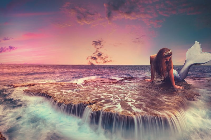 Mermaid water feature